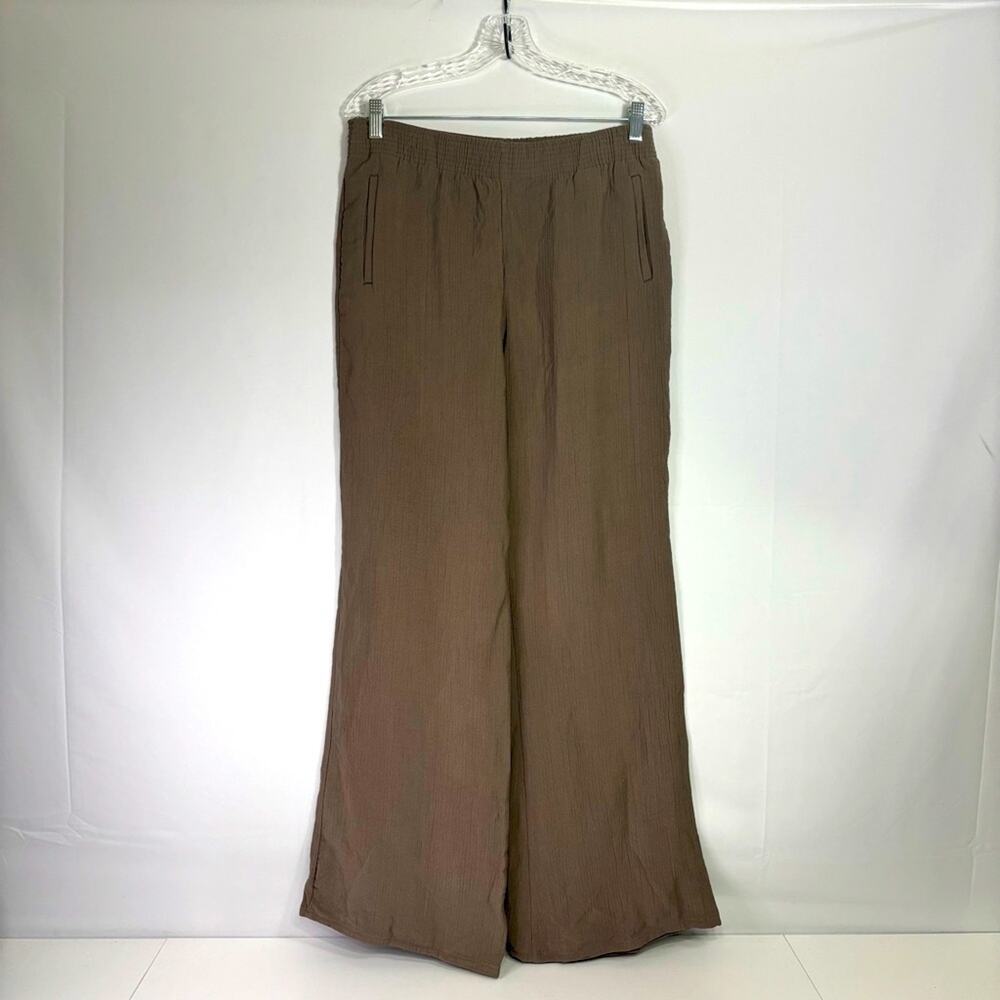 NWT Zara Taupe Textured Pants Size Large XX0978